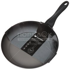 Сковорода с антипригарным покрытием Daniks Moon Style FPW-26-SLVR-BLK без крышки, 26 см