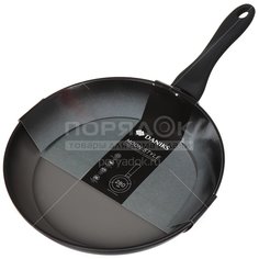 Сковорода с антипригарным покрытием Daniks Moon Style FPW-28-SLVR-BLK без крышки, 28 см