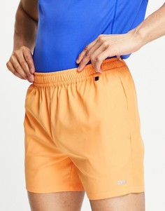 Оранжевые спортивные шорты средней длины из быстросохнущего материала ASOS 4505 Icon-Оранжевый цвет