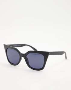 Женские солнцезащитные очки в черной матовой оправе «кошачий глаз» AJ Morgan-Черный цвет
