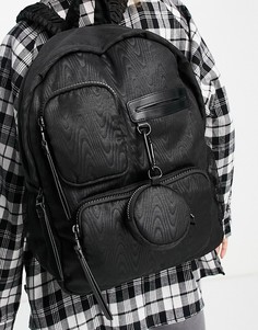 Черный нейлоновый рюкзак с несколькими карманами Topshop-Черный цвет