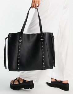 Черная сумка-тоут Topshop-Черный цвет