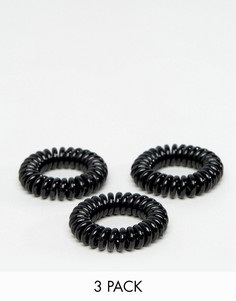 Набор из 3 черных тугих резинок для волос Invisibobble-Бесцветный