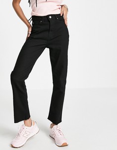 Черные прямые джинсы в винтажном стиле Brave Soul Fran-Черный цвет