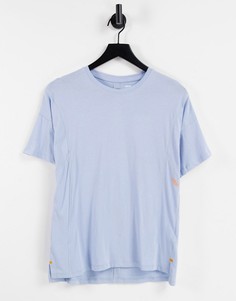Oversized-футболка из органического хлопка ASOS 4505-Голубой