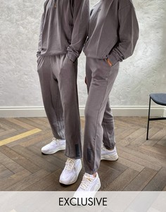 Выбеленные серые свободные джоггеры Puma-Серый