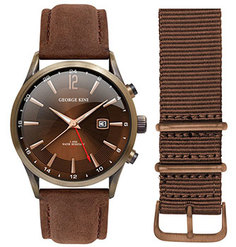 fashion наручные мужские часы George Kini GK.18.BR.3BR.2.BR.0. Коллекция Gents Collection