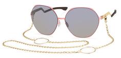 Солнцезащитные очки Ic Berlin IB KuDamm Flamingo Rose Rose-Gold Nougat Quicksilver Step-incl.Necklace