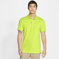 Мужская рубашка-поло с плотной посадкой и принтом The Nike Polo - Зеленый