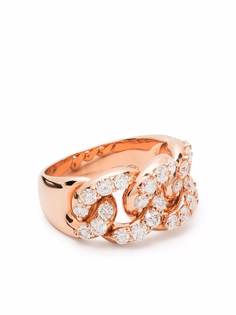 LEO PIZZO кольцо Groumette из розового золота с бриллиантами