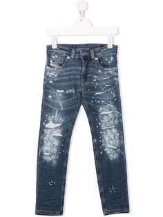 Diesel Kids джинсы Thommer с эффектом разбрызганной краски