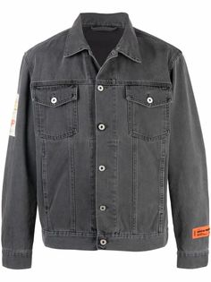 Heron Preston джинсовая куртка с графичным принтом