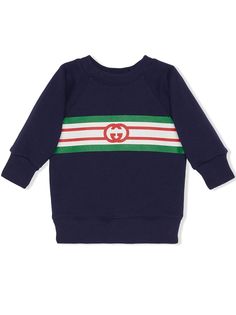 Gucci Kids толстовка с логотипом Interlocking G