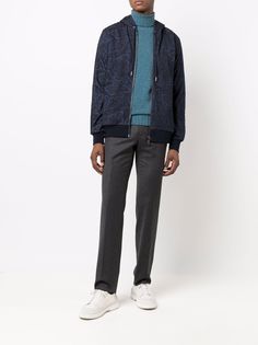 ETRO кашемировый джемпер в рубчик