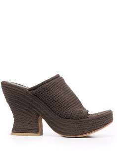 Bottega Veneta плетеные мюли Wedge