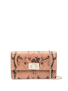 Furla сумка с тиснением под змеиную кожу