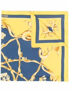 Hermès платок 1969-го года с принтом Hermes