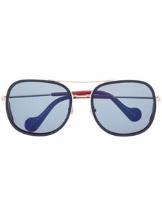 Moncler Eyewear солнцезащитные очки в круглой оправе