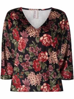 Antonio Marras блузка Oberteil с цветочным принтом