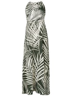 Osklen длинное платье Palm Leaf