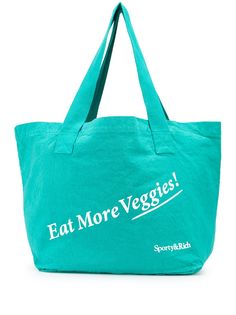 Sporty & Rich сумка-тоут Eat Veggies
