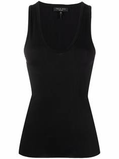 Rag & Bone топ в рубчик без рукавов