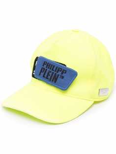 Philipp Plein кепка с нашивкой-логотипом и эффектом потертости
