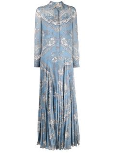 Emilio Pucci плиссированное платье с принтом Rugiada