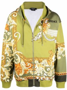 Versace худи на молнии с принтом Medusa Renaissance