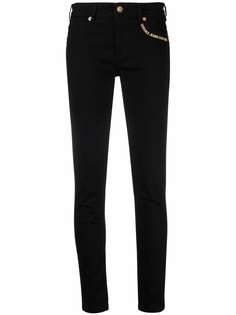 Versace Jeans Couture узкие джинсы с вышитым логотипом