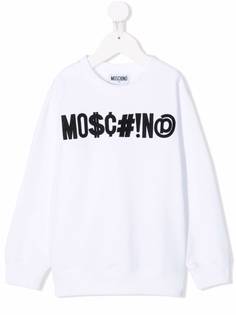 Moschino Kids толстовка с логотипом