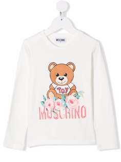 Moschino Kids топ Teddy Bear с длинными рукавами