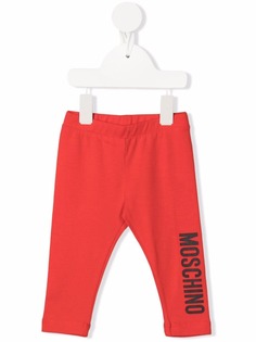 Moschino Kids легинсы с логотипом