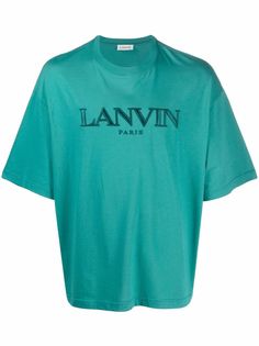 LANVIN футболка с нашивкой-логотипом