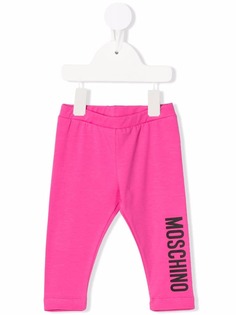 Moschino Kids легинсы с логотипом