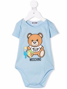 Moschino Kids боди Teddy Bear с логотипом