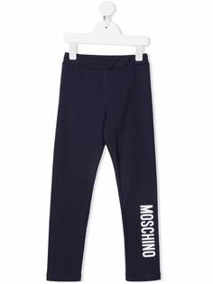 Moschino Kids легинсы с логотипом
