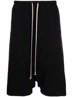 Rick Owens шорты с низким шаговым швом и кулиской