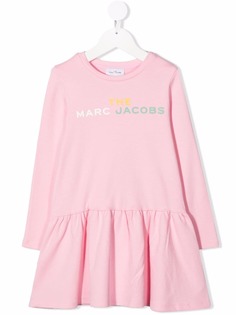 The Marc Jacobs Kids платье с длинными рукавами и логотипом
