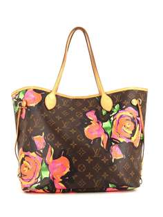 Louis Vuitton сумка-тоут Neverfull 2009-го года с цветочным принтом