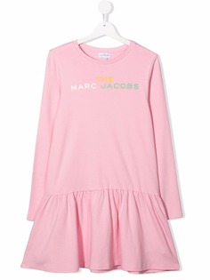 The Marc Jacobs Kids платье с длинными рукавами и логотипом