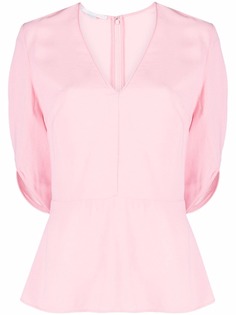 Stella McCartney блузка Melody с V-образным вырезом и баской