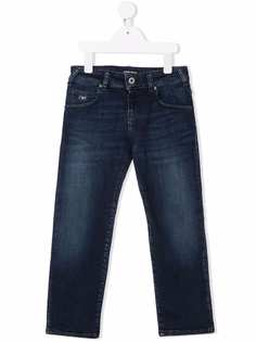 Emporio Armani Kids прямые джинсы с логотипом