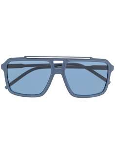 Dolce & Gabbana Eyewear солнцезащитные очки-авиаторы в квадратной оправе