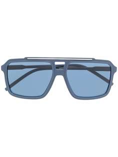 Dolce & Gabbana Eyewear солнцезащитные очки-авиаторы в квадратной оправе