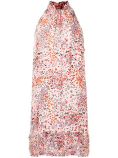 Poupette St Barth платье мини с цветочным принтом