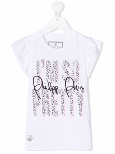 Philipp Plein Junior футболка с леопардовым принтом