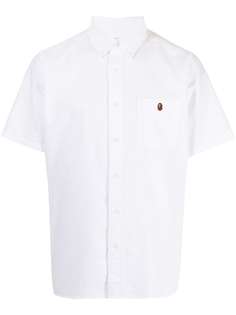 A BATHING APE® рубашка с вышитым логотипом Bape