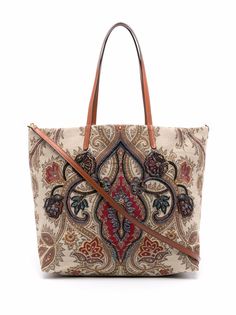 Etro сумка-тоут с принтом пейсли
