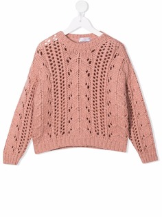 Brunello Cucinelli Kids джемпер фактурной вязки